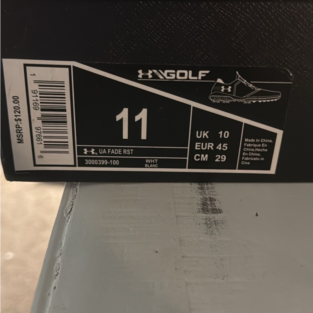 Under Armour Golf Shoes - White